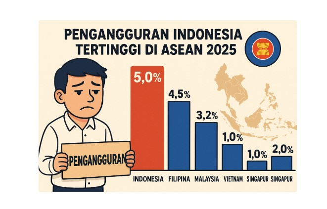 Krisis Pengangguran Anak Muda 2025: 7,28 Juta, SMK Tertinggi, & Solusi Masa Depan